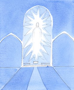Christus, unser Gott, ist sakramental in all seiner Herrlichkeit im Tabernakel gegenwärtig