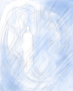 Christus, unser Gott, ist jetzt in seiner Reinheit und Macht im Himmel von Elizabeth Wang