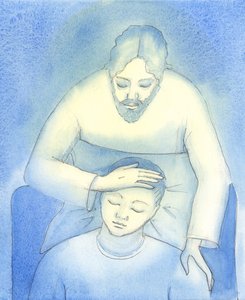 Christus sieht unseren Schmerz und unsere Erschöpfung und kommt zu uns in der Heiligen Kommunion, um Trost und Zusicherung zu bieten, wie eine Mutter, die das Haar eines Kindes streichelt