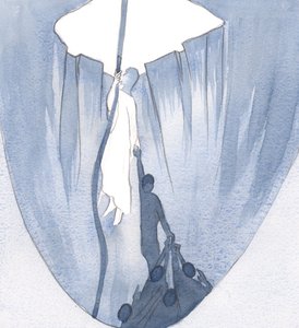 Christus zeigte mir, dass während ich an ihm festhalte, andere an mir festhalten. Wie viele Menschen verlassen sich auf mich, wie ich mich auf ihn verlasse! von Elizabeth Wang