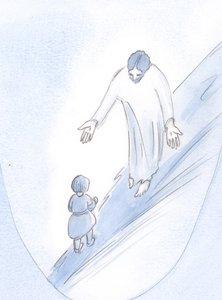 Schwierige Schritte: das Gehen lernen, Christus folgen lernen