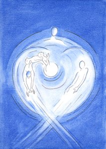 Von Ewigkeit her entspringt der Sohn Gottes, der von Maria geboren wurde, aus der glühenden Liebe des Herzens des Vaters, in der Kraft des Heiligen Geistes
