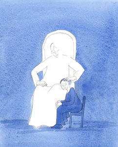 Gott der Vater zeigte mir im Gebet, dass, wenn ich vergeben bin, freudig und Ihm in der Liebe sehr nahe bin, es so ist, als ob ich zu Seinen Füßen sitze, in Stille und Frieden, während Er mein Haar streichelt