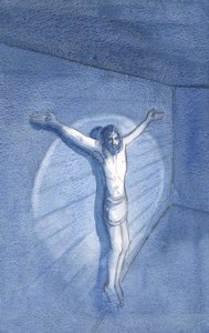 Er sagte: "So sehr liebe ich dich", und zeigte, was er erlitten hatte, um mein Leben zu retten, wie ein Gefangener, der im Krieg gefangen genommen und gefoltert wurde. von Elizabeth Wang