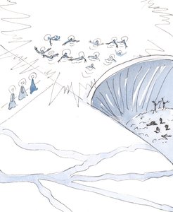 Der Himmel wird von denen gefunden, die dem Pfad zum Fluss des lebendigen Wassers folgen, der die Gottheit ist von Elizabeth Wang