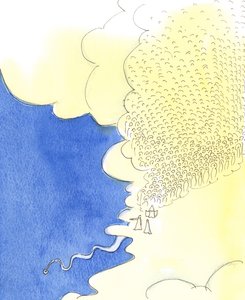 Der Himmel ist so weit, dass man von seinen Höhen aus sehen kann, wie klein die Erde ist und wie kurz das Leben auf der Erde ist von Elizabeth Wang