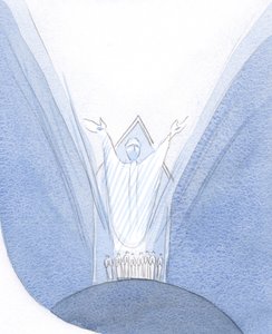 Hier, während der Messe, ist Christus wirklich mit uns auf Erden gegenwärtig und betet zum Vater, während wir uns um ihn versammeln. von Elizabeth Wang