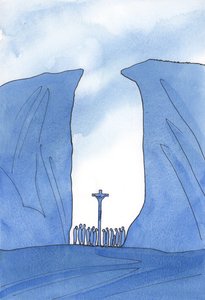 Wie klein, isoliert oder verfolgt unsere Gemeinschaft auch sein mag, Christus ist bei der Messe unter uns, als ob in einer Schlucht