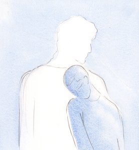 Ich lehnte mich in der Kommunion an sein Herz und wartete darauf, dass sein Wille offenbar wurde; es bedurfte keiner Worte