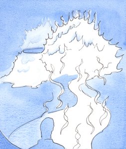 Mir wurde eine Darstellung der Gottheit gezeigt: ein Berg aus Feuer, dessen Spitze sich auf mich zubewegte und mich mit göttlicher Süße berührte von Elizabeth Wang