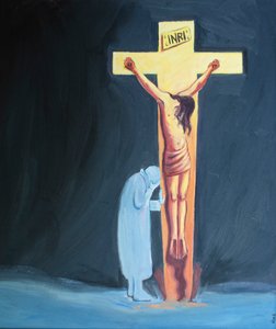 Wenn unser Leiden das Beten erschwert, können wir uns einfach an das Kreuz lehnen, nahe bei Christus, in ihm ruhen und geduldig unsere Schwierigkeiten ertragen