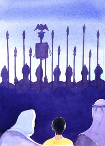 In seiner Kindheit hätte Jesus es gewohnt gewesen, römische Soldaten und Kreuzigungen zu sehen, 2001 von Elizabeth Wang