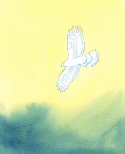 In seiner Gerechtigkeit ist Gott wie ein riesiger Raubvogel, der aus der Ferne das kleinste Geschöpf auf Erden und all seine Bewegungen sieht, 2003