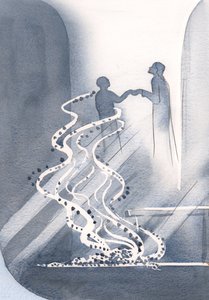 In der Heiligen Kommunion fallen unsere kleinen Sünden wie Asche ab, während Christus uns erhebt, um seine Freude zu teilen. von Elizabeth Wang