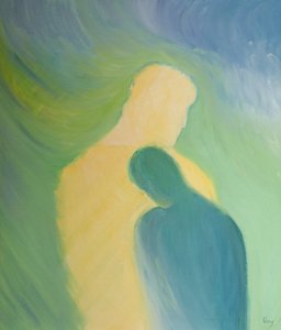 In der Heiligen Kommunion können wir einfach an Christi Herz lehnen in wortlosem Dank und Liebe