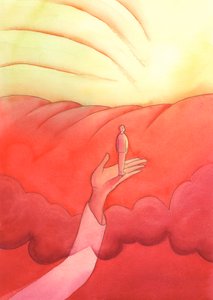 In der Kontemplation hebt uns Christus über irdische Gedanken an den Rand des Himmels von Elizabeth Wang