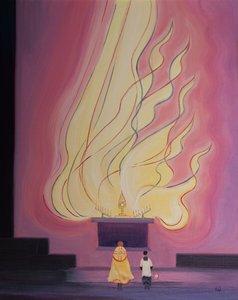 In unserem Heiligtum, in Christus, besonders bei der Aussetzung des Allerheiligsten Sakraments, haben wir die Fülle und Herrlichkeit der Gottheit vor uns, und Gnaden werden über uns ausgegossen