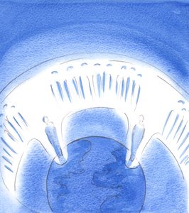 Im privaten Gebet können wir im Geist aufsteigen, um mit der Gemeinschaft der Heiligen im Himmel im Lob des Vaters, durch Christus, vereint zu sein von Elizabeth Wang