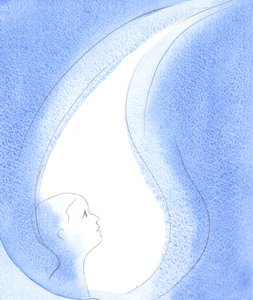 Im Herzen und Geist dessen, der ihn willkommen heißt, ist der Heilige Geist wie eine Lampe, eine Quelle der Weisheit und unendlicher Kraft und das Mittel des Gebets. von Elizabeth Wang