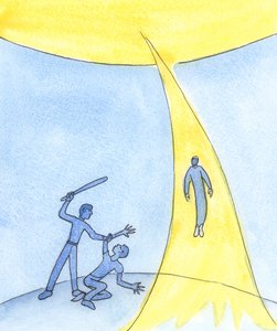 Es ist der Heilige Geist, der Geist der Liebe, der die Seelen in den Himmel trägt, wenn wir sterben von Elizabeth Wang