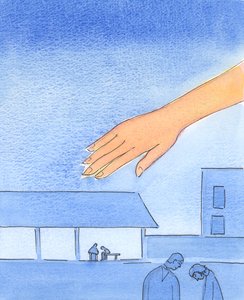 Es ist, als ob die Hand des Vaters sich über jene Orte ausstreckt, an denen Beichten gehört werden von Elizabeth Wang