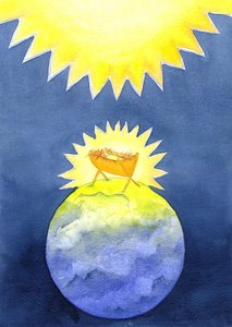 Jesus Christus ist Gott-geworden-Mensch; doch er kam nicht in Macht auf die Erde, sondern als hilfloses Baby, 2001 von Elizabeth Wang