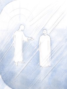 Jesus ehrt seinen Pflegevater St. Joseph und bittet uns, seine Tugenden zu bewundern und um seine Gebete zu bitten.