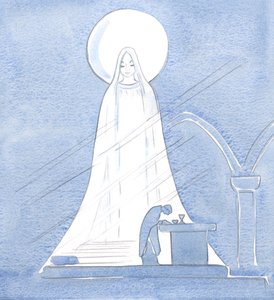 Jesus ist wirklich Marias Sohn; alles, was er in seiner heiligen Menschheit hat, kommt von seiner heiligen Mutter, 2000 von Elizabeth Wang