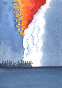 So wie das Volk Gottes zur Zeit des Mose von einer Feuersäule geführt wurde, kann ein wahrer Kontemplativer heute innerlich wie von einem starken süßen Feuer geleitet werden