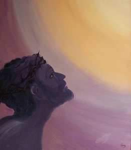 Am Kreuz liebte Jesus Seine Mitmenschen mit Seiner göttlichen Liebe und bot eine unendliche Wiedergutmachung für ihre Vergehen an. von Elizabeth Wang