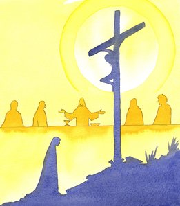 In der Nacht vor seinem Tod setzte Jesus die Heilige Eucharistie beim Letzten Abendmahl ein, 2001 von Elizabeth Wang