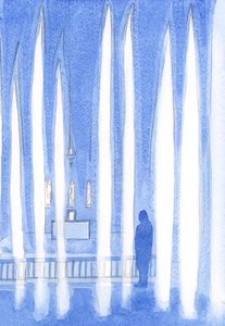 Wer vor Christus im Allerheiligsten Sakrament beten geht, stellt sich unter die Engel, die in stiller Anbetung stehen von Elizabeth Wang