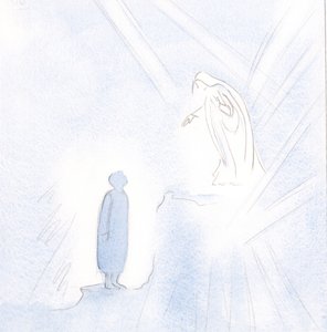 Unsere gesegnete Mutter ist weit über uns in Gnade und Heiligkeit, aber wir dürfen keine Angst haben, uns ihr zu nähern.