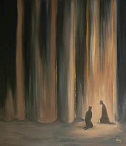Unsere Gebete, selbst in der Dunkelheit, vereinen uns mit Jesus, der uns auf die himmlische Herrlichkeit vorbereitet, die hinter dem Vorhang liegt von Elizabeth Wang