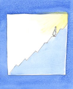 Unser Fortschritt in Richtung Himmel kann wie ein Verkaufsdiagramm sein