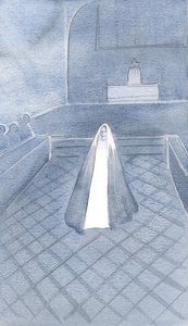Sie, die rein wie Christus ist, stand unter diesen Dominikanermönchen in Oxford, die für ihren Sohn leben, gebunden durch ihre dreifachen Gelübde von Elizabeth Wang