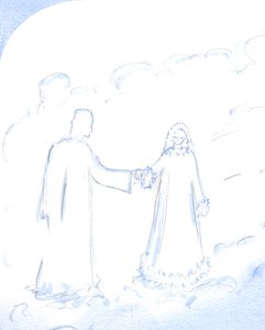 Schnee, erklärte Christus, ist ein gutes Symbol für die strahlende Reinheit seiner Unbefleckten Mutter, die er so liebt, 2002