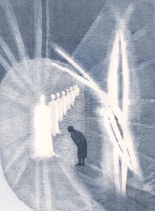 Manchmal ist Christus in seiner Herrlichkeit der Seele gegenwärtig und wird von unserem Schutzengel angebetet. Wir müssen nur anwesend sein und anbeten. von Elizabeth Wang