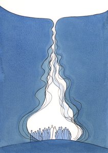 Die große Flamme des Gebets