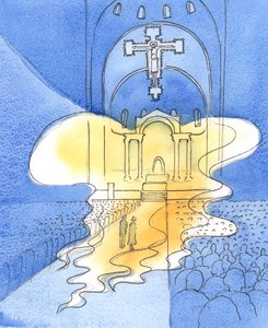 Der allheilige und majestätische Gott, den wir in der Messe durch Christus, seinen Sohn, loben, ist hier gegenwärtig von Elizabeth Wang