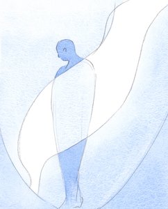 Die herrlichen Tugenden des Heiligen Geistes strömen auf und durch die Person, die ihn einlädt, sein Werk in ihr zu tun von Elizabeth Wang