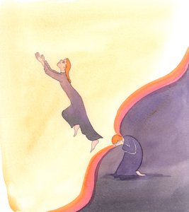Die innere Welt in der Seele, die wir durch das Gebet betreten, ist größer als das physische Universum, in dem wir vorübergehend gefangen sind, 2000 von Elizabeth Wang