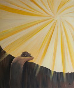 Die Seelen im Fegefeuer halten sich vorerst wegen ihrer Scham und Trauer von Gott fern.