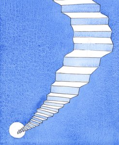 Es gibt nur einen Weg über den dunklen Abgrund, der die Erde vom Himmel trennt, 2004 von Elizabeth Wang