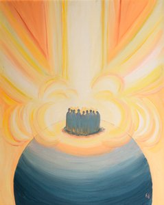 Durch Christus umhüllt uns das Licht des Himmels bei jeder Messe von Elizabeth Wang