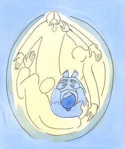 Durch die völlige Vereinigung in Liebe mit der Heiligen Dreifaltigkeit, durch das Tun von Gottes Willen und das Lieben aller, die Er liebt