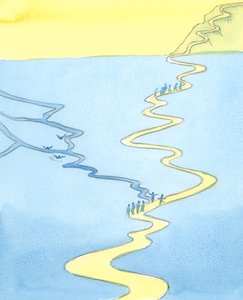 Wir sind alle auf einer Reise, vorbei an großen Sümpfen und Treibsand von Elizabeth Wang