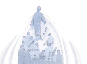 Wenn eine Seele alles in Hommage an den Vater anbietet, wird alles in diesem Leben von Gott zu sich gezogen.