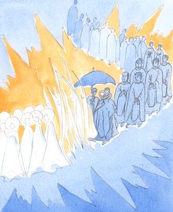 Wann immer wir die Gegenwart Jesu im Allerheiligsten Sakrament ehren, schließen sich uns die Engel und Heiligen in unserer Anbetung an