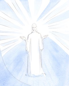 "Du allein bist der Heilige": Ich sah Christus, seine Handflächen zum Vater erhoben, wie er in unserem Namen betete (bei der Heiligen Messe)